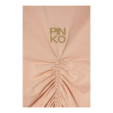 Pinko T-Shirt Girocollo Tinta Unita con Logo per Bambina KFTS007X ROSA PINKO 