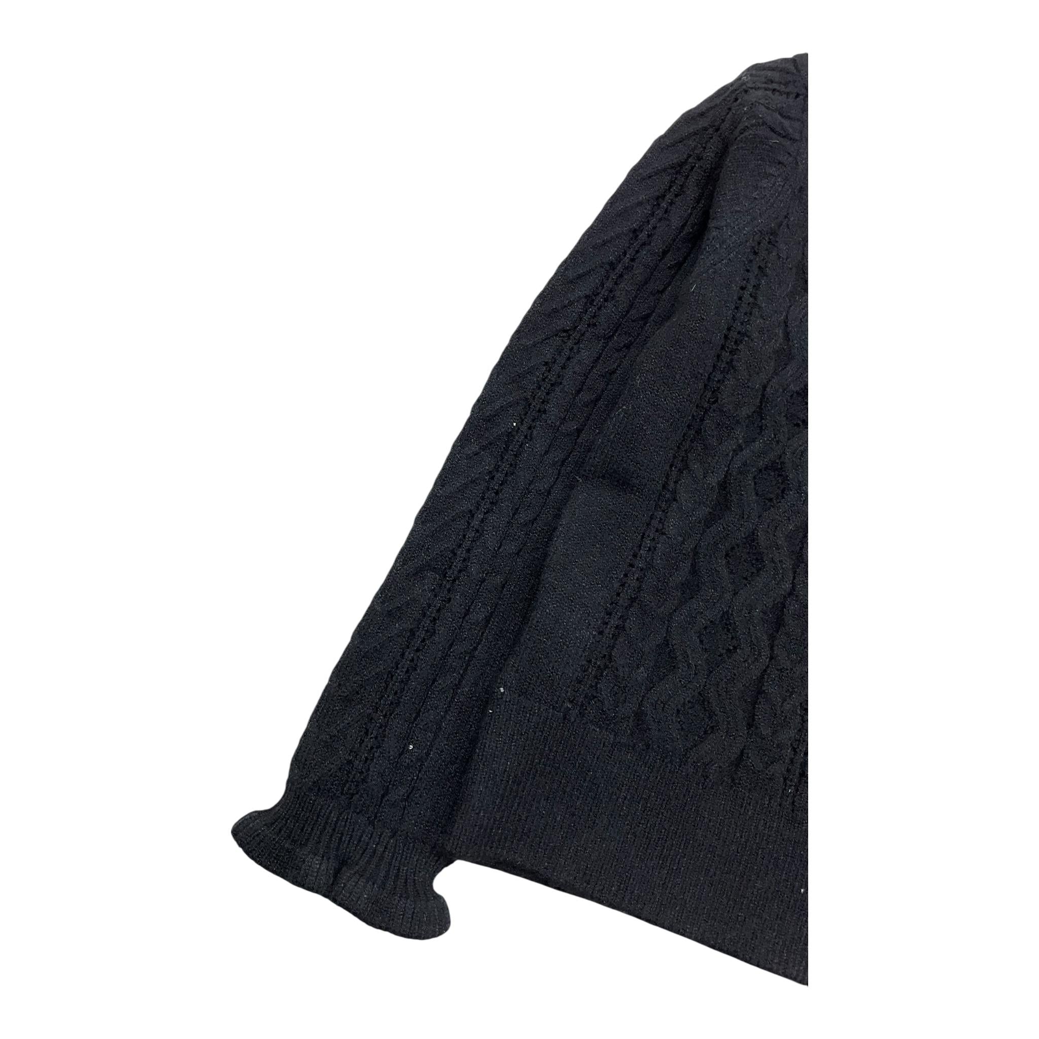 ABEL & LULA maglia girocollo tinta unita Nero per Bambina 5830 NERO ABEL & LULA 