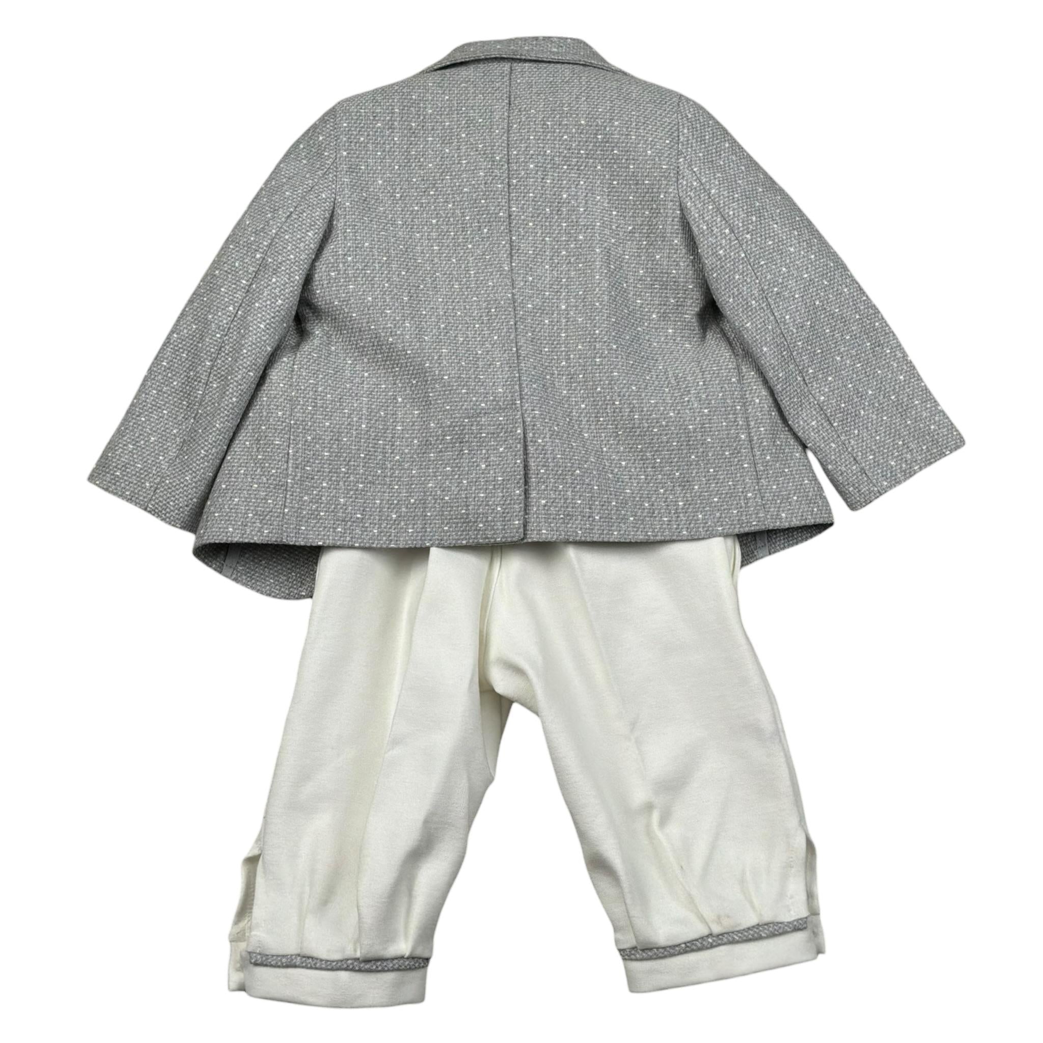 Gastone Completo 4 Pezzi Giacca-Camicia-Pantalone-Papillon per Neonato G1472A GRIGIO GASTONE 