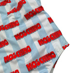 Moschino Costume Intero Tinta Unita con Fantasia per Bambina H1L00B BIANCO MOSCHINO 