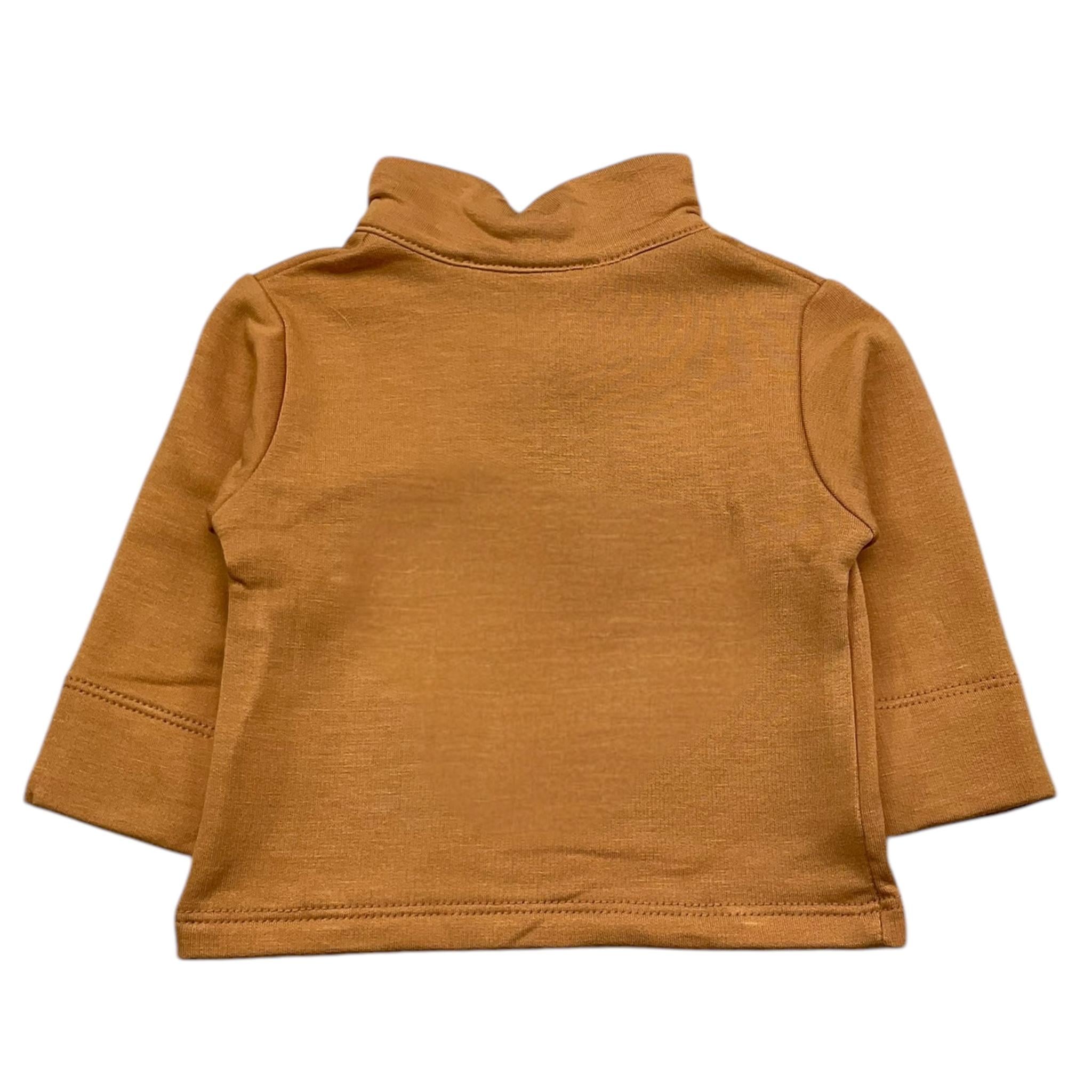 BAMBOOM+BABIES polo manica lunga tinta unita cn taschino Senape per Bambino 7044J SENAPE BAMBOOM+BABIES 