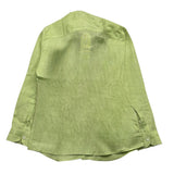 Alessandro Lamura Camicia Manica Lunga Tinta Unita Verde Per Bambino