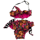 4Giveness Costume 2 Pezzi Triangolo-Mutandina Multifantasia Multicolor Per Bambina