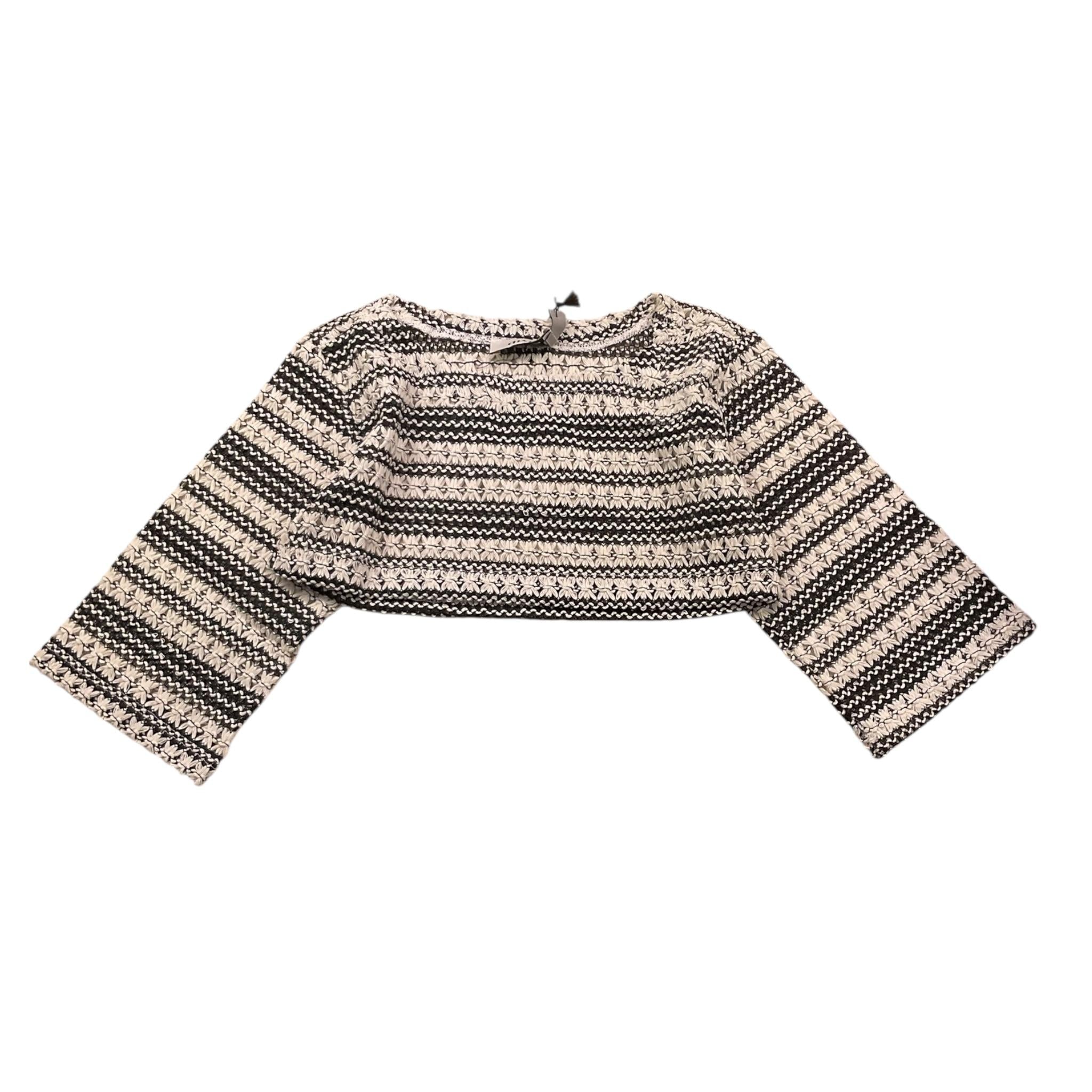 Dixie shirts Bicolore Traforata Modello Crop per Bambina LB06231G74 BIANCO/NERO DIXIE 