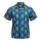 Saint Barth Camicia Mezza Manica Tinta Unita con Stampa per Bambino 01130L COBALTO SAINT BARTH 