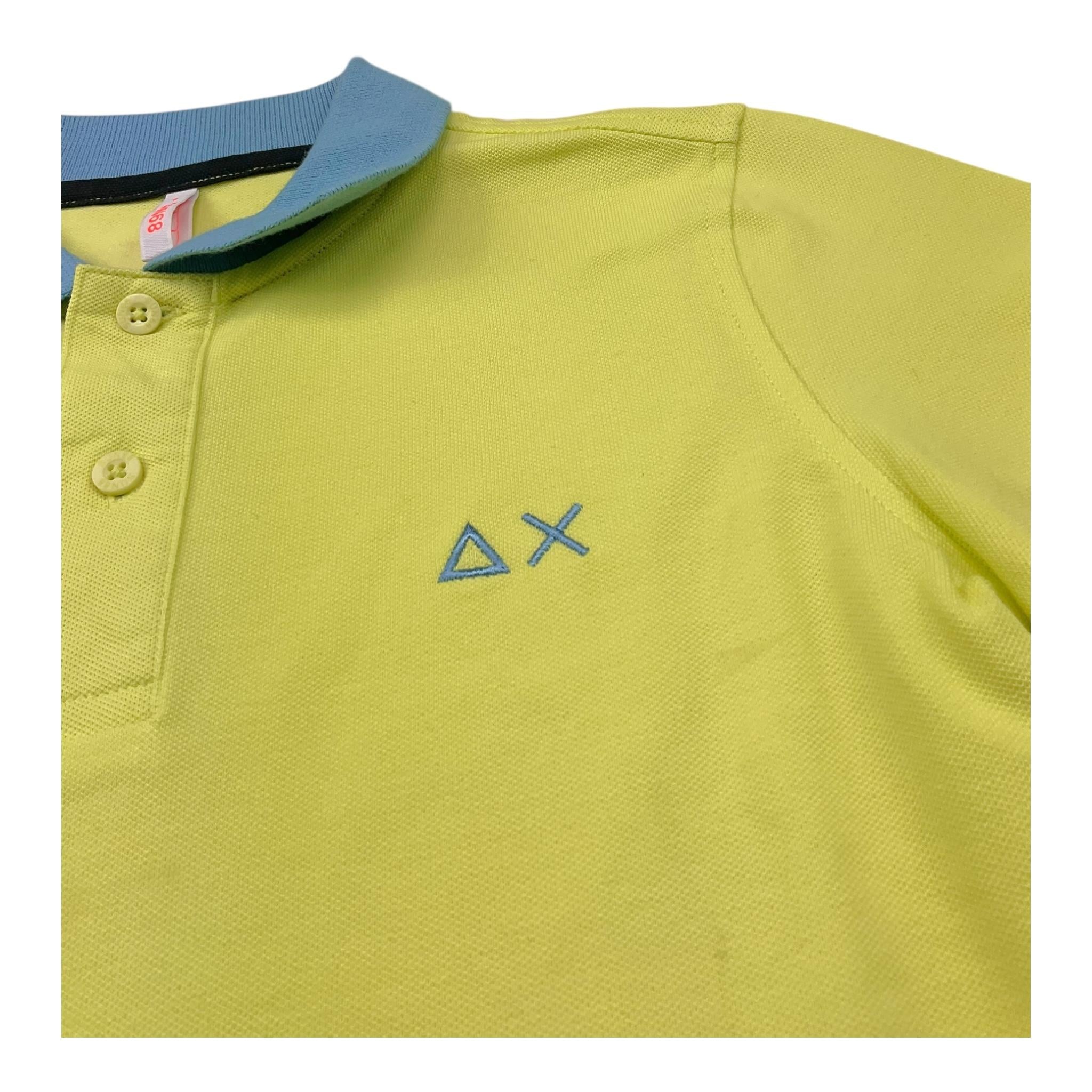 Sun68 Polo Mezza Manica Tinta Unita per Bambino CPA35316 GIALLO SUN68 