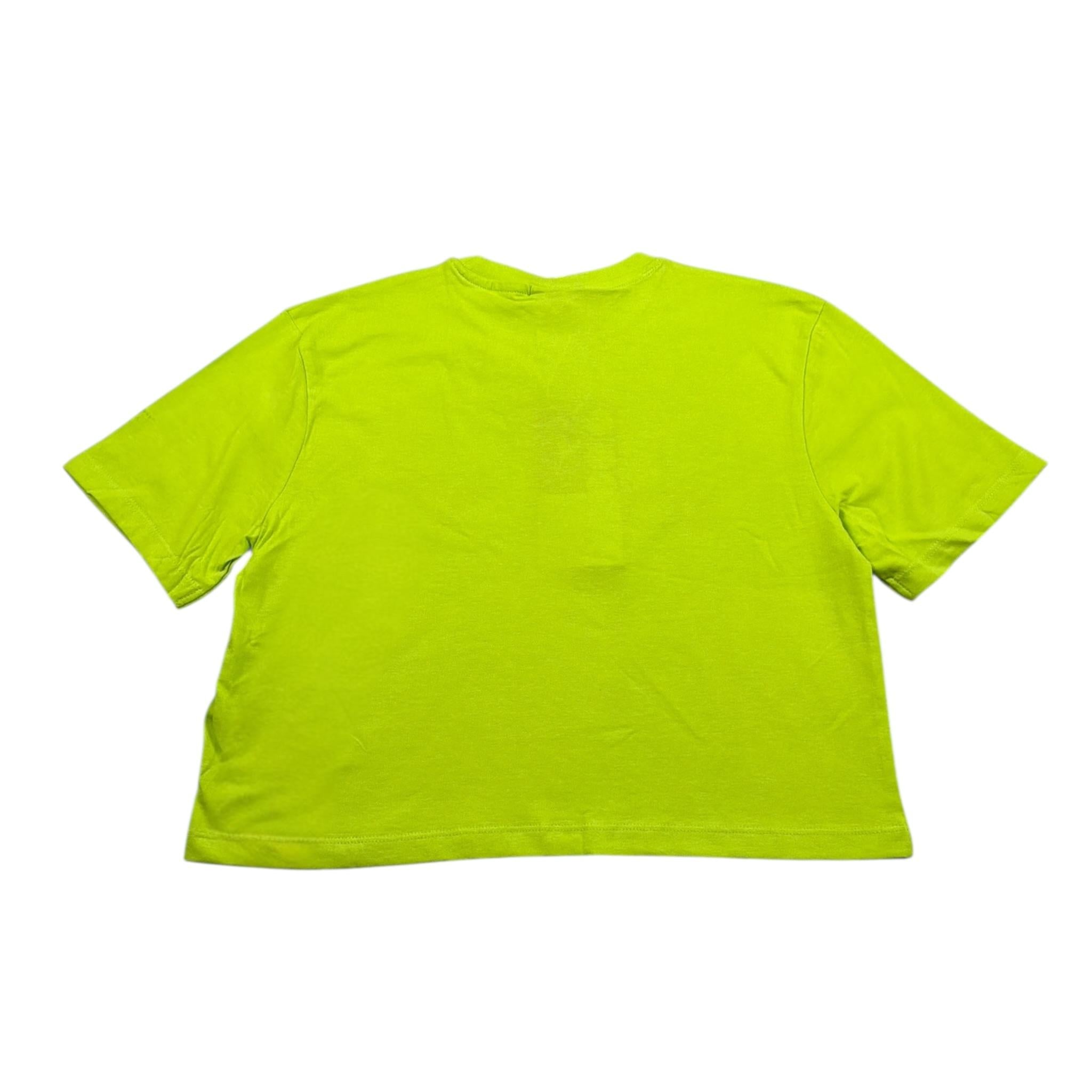 Diadora T-Shirt Girocollo tinta unita con Stampa Verde per Bambina S4DIJGTH112 VERDE DIADORA 