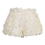 Dou Dou Short Tinta Unita con Applicazioni per Bambina DW6A99 PANNA DOU DOU 