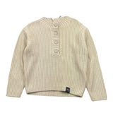 ASPESI maglia tinta unita girocollo con bottoni Beige per Bambino F24038MAEM109 BEIGE ASPESI 