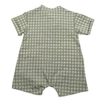 Teddy E Minou Pagliaccetto Mezza Manica Tinta Unita con Stampa per Neonato E25TU047C3159 VERDE TEDDY E MINOU 