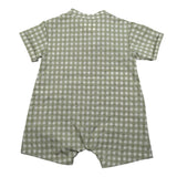 Teddy E Minou Pagliaccetto Mezza Manica Tinta Unita con Stampa per Neonato E25TU047C3159 VERDE TEDDY E MINOU 