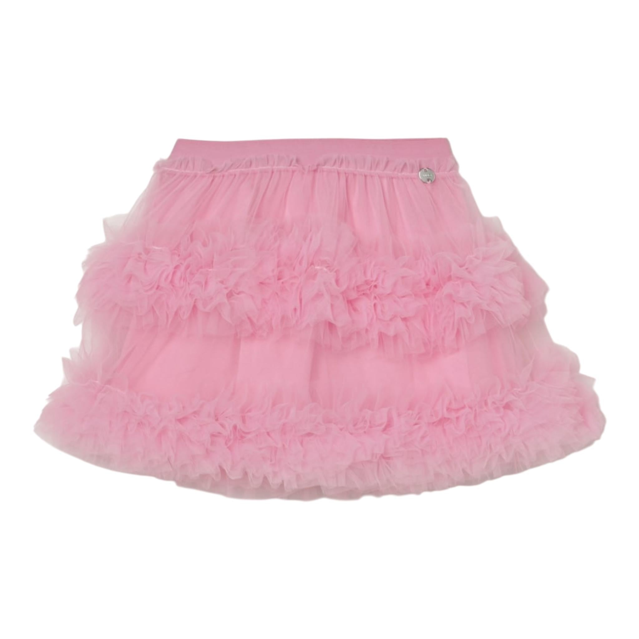 Liu Jo Gonna Tinta Unita In Tulle per Bambina KA5116 ROSA LIU JO 