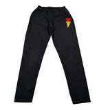 Imomi Leggins tinta unita con Ricami Nero per Bambina SS23IK208 NERO IMOMI 