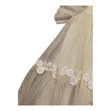 Abel & Lula Abito Mezza Manica Tinta Unita con Tulle per Bambina 5003 PANNA ABEL & LULA 