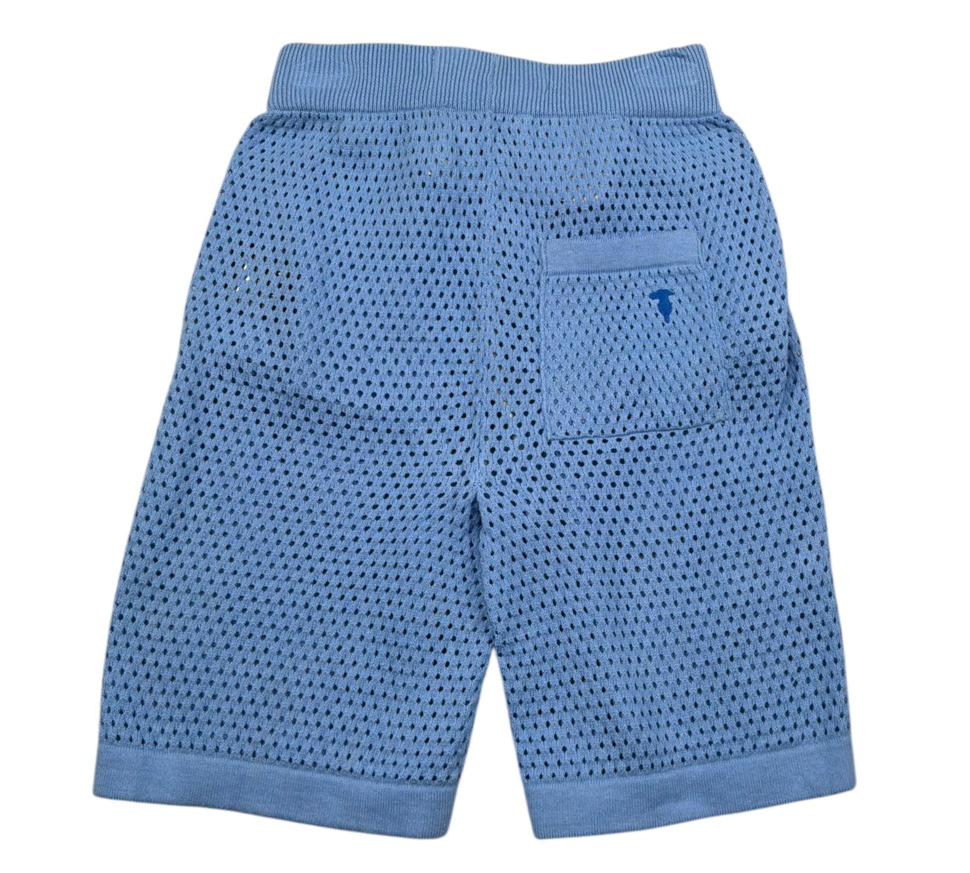 Trussardi Bermuda Tinta Unita Trafrato per Bambino TBP26069BE AZZURRO TRUSSARDI 