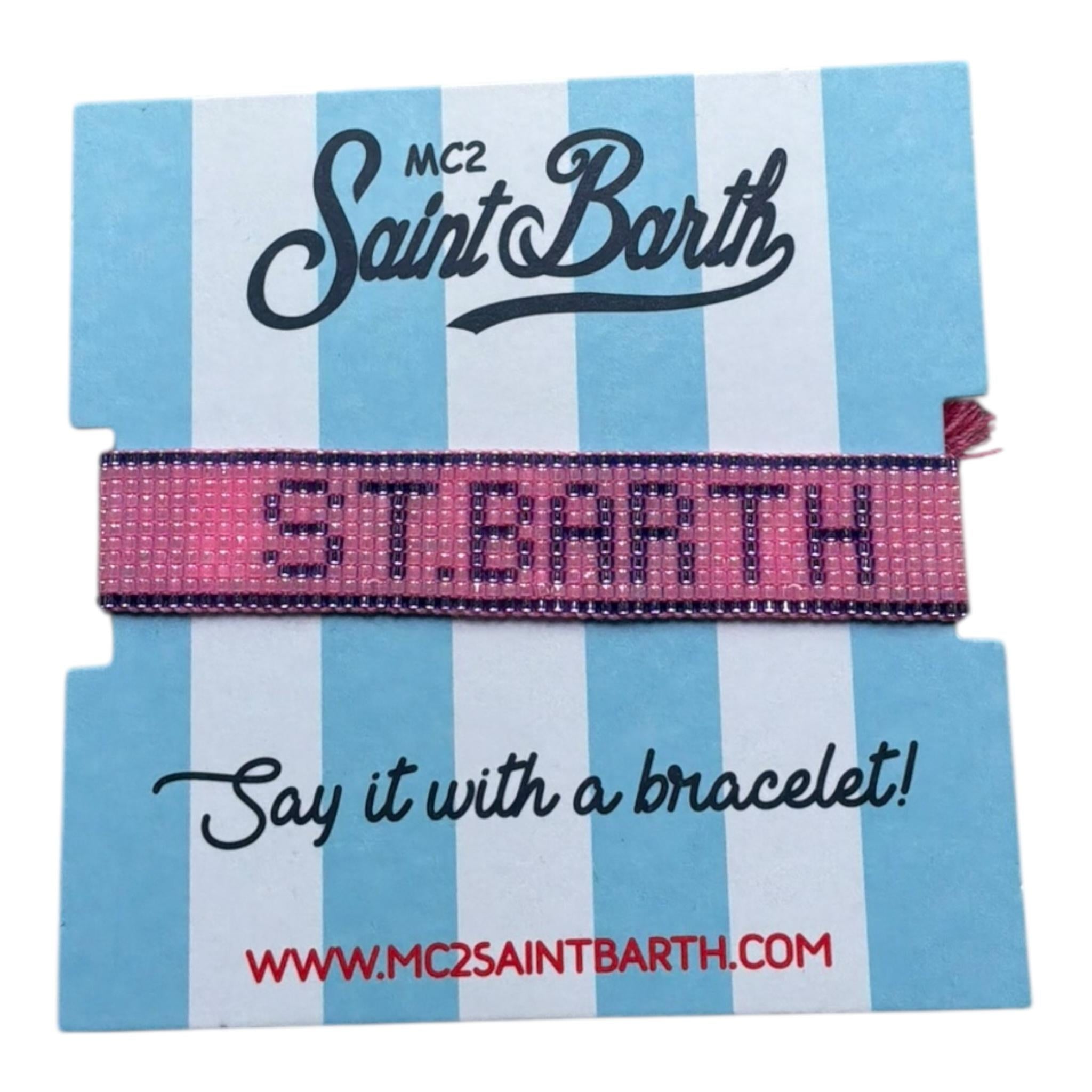 Saint Barth Bracciale Bicolore con Brillantini per Bambina 01104L PANNA SAINT BARTH 
