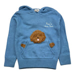 SAINT BARTH maglia tinta unita con cappuccio e stampa Azzurro per Bambina MEG0008 AZZURRO SAINT BARTH 