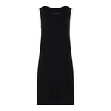 Maison Margiela Abito Lungo Tinta Unita Giromanica Con Stampa Nero Per Bambina