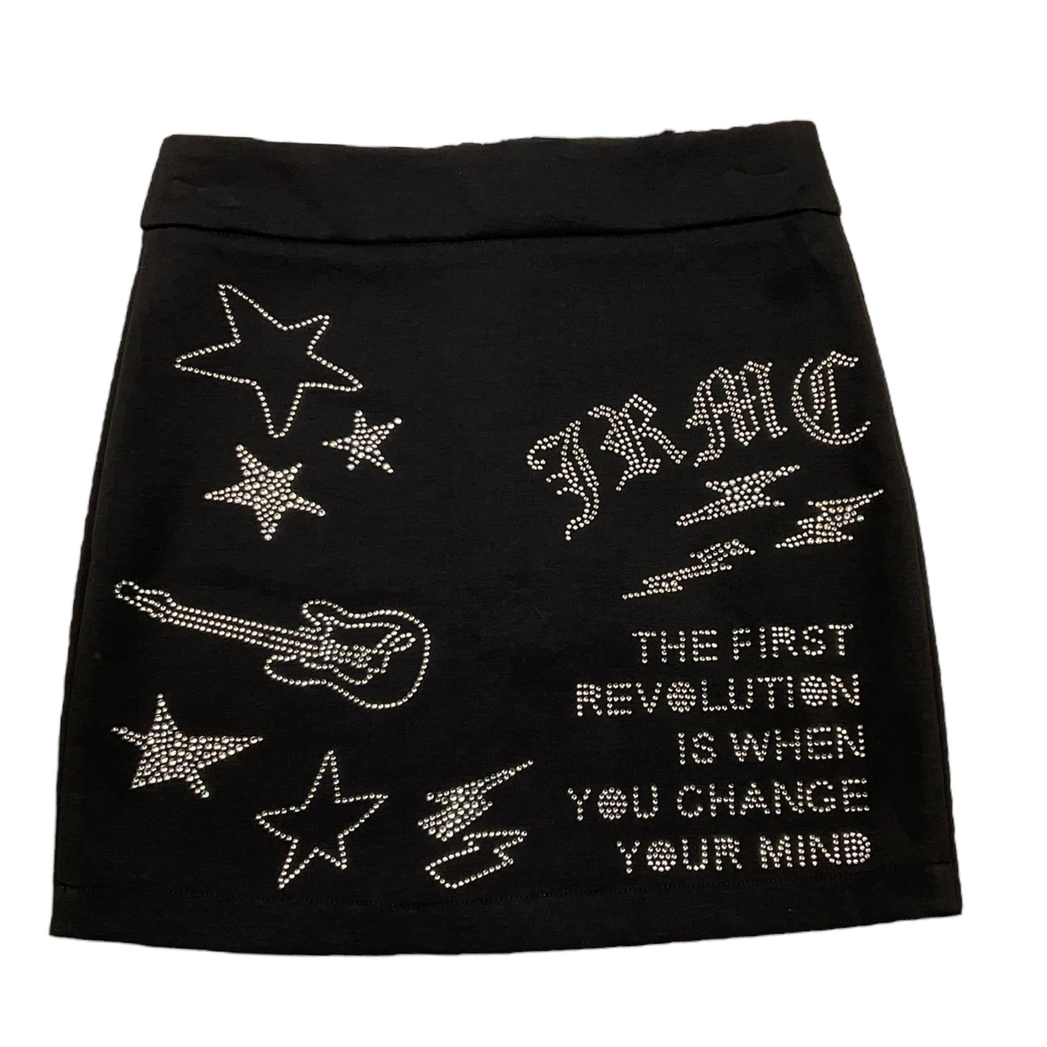 JOHN RICHMOND gonna tinta unita con brillantini Nero per Bambina RGA25239GO NERO JOHN RICHMOND 