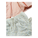 Valentina Bebes Set Abito-Coulotte Tinta Unita per Neonata LOVE12 ROSA VALENTINA BEBES 