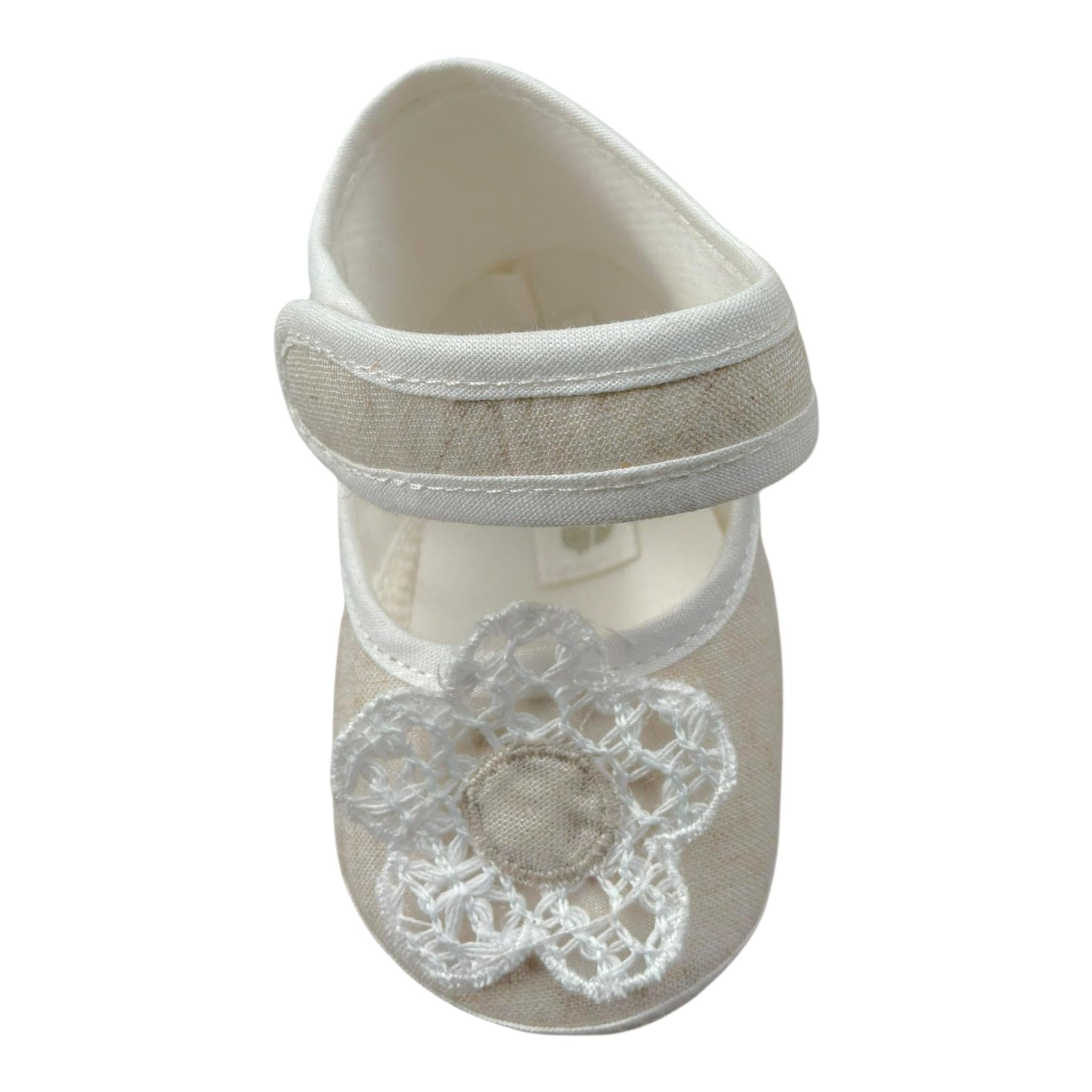 Lalalu' Sandalo Tinta Unita con Strappo per Neonata SL11P BEIGE LALALU' 