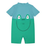 Stella Mccartney costume Mezza Manica Bicolore per Neonato TWC509 VERDE STELLA McCARTNEY 