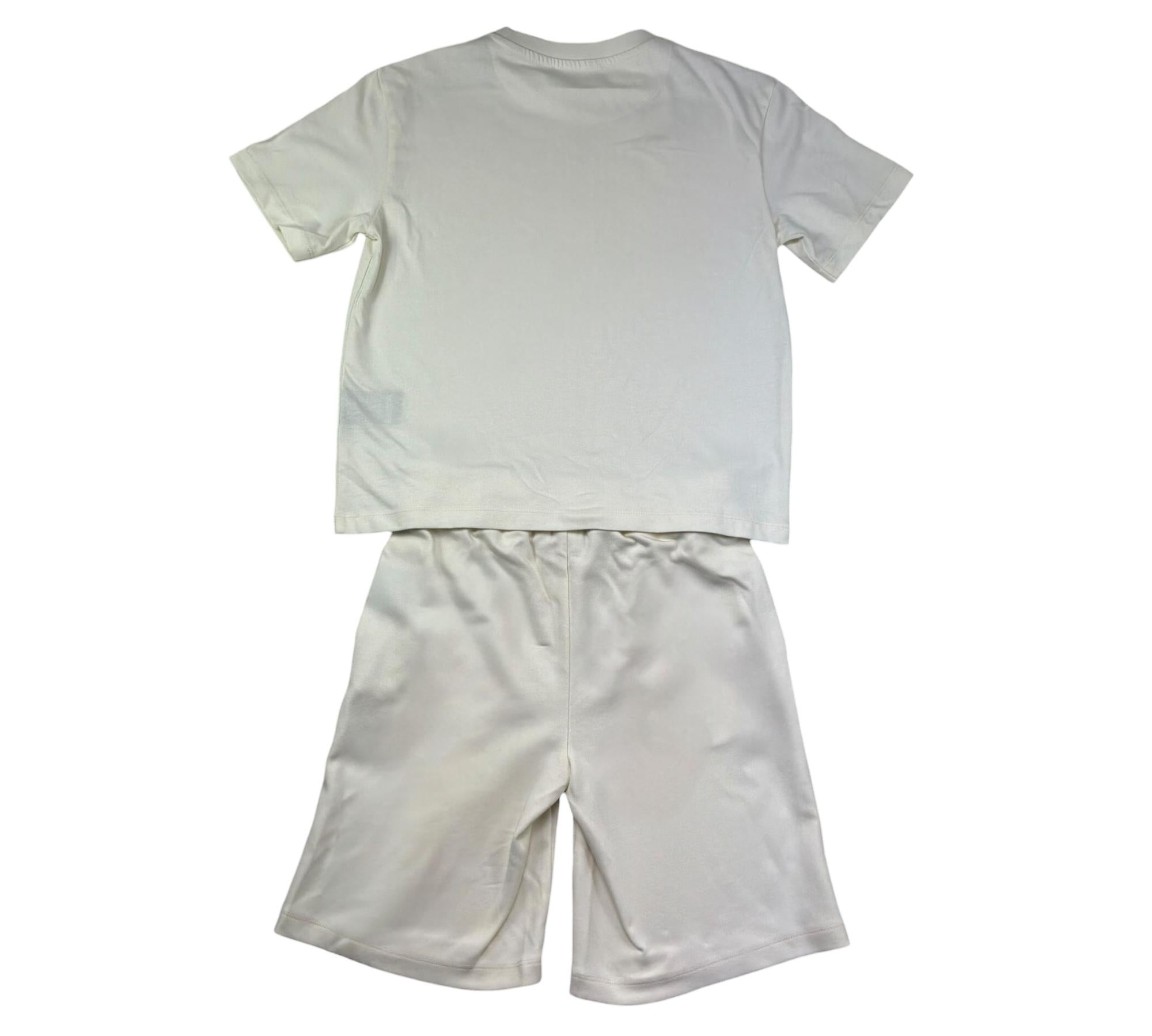 Just Cavalli Completo 2 Pezzi T-Shirt-Bermuda Tinta Unita per Bambino JBP26023CJ PANNA JUST CAVALLI 