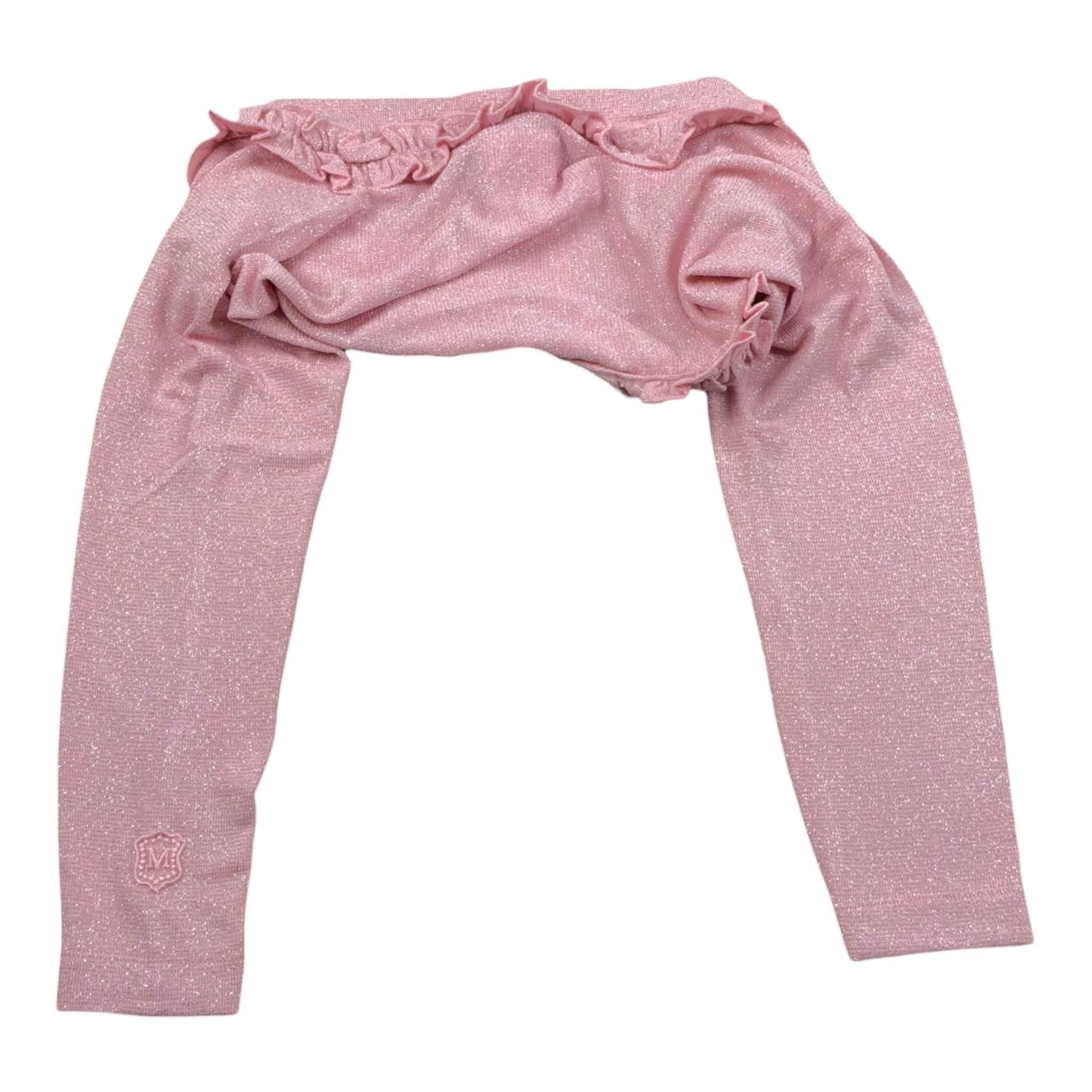 Monnalisa Coprispalle Tinta Unita con Rouches per Neonata 175800N ROSA MONNALISA 