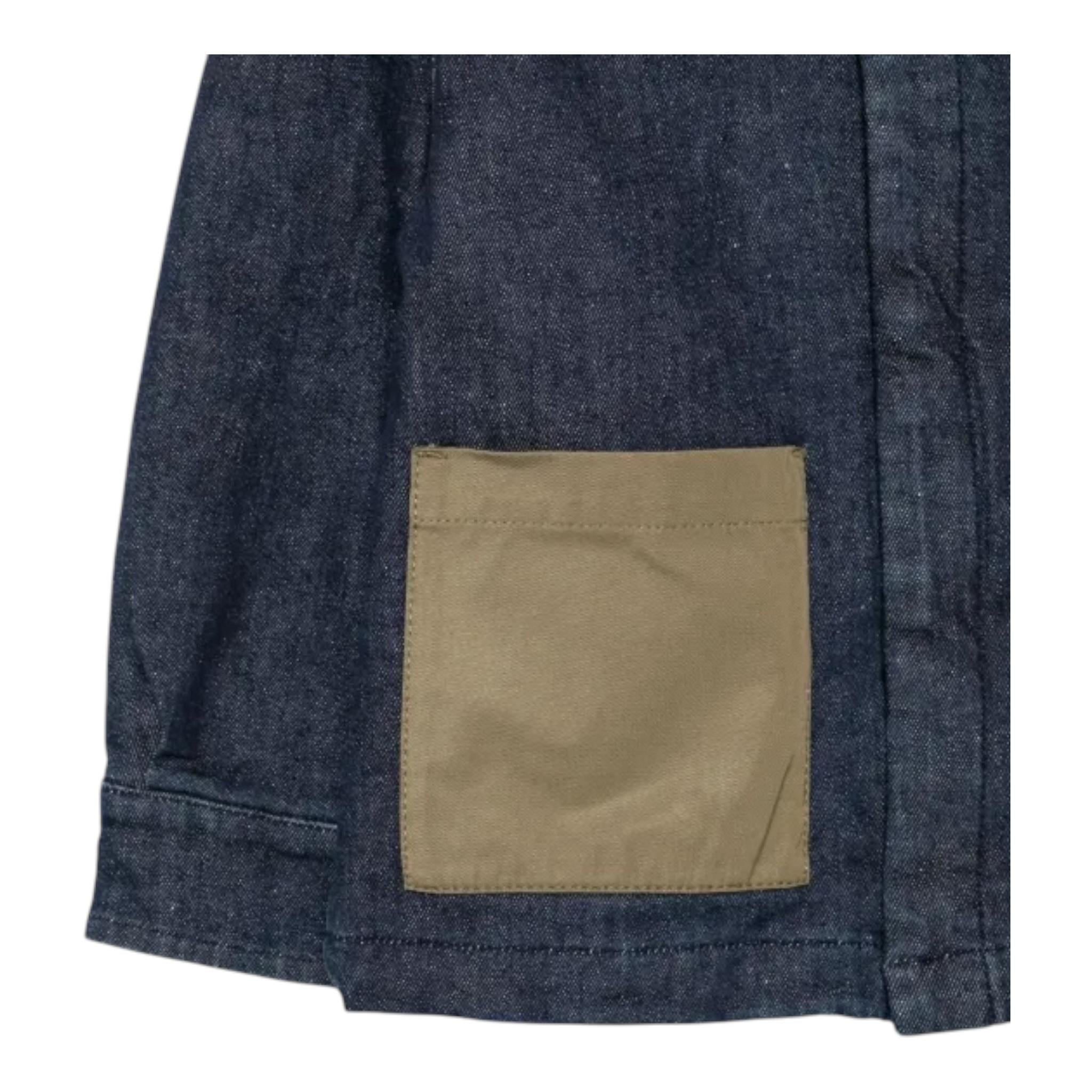 ASPESI giacca in denim tinta unita con bottoni Blu per Bambino F24046GMJ0046 BLU ASPESI 