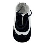 Le Bebe Mocassino Bicolore con Lacci per Neonato LBB0530 BIANCO/BLU LE BEBE 