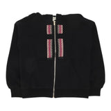 LANVIN felpa tinta unita con zip e cappuccio Nero per Bambina N30107 NERO LANVIN 