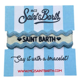 Saint Barth Bracciale Bicolore con Brillantini per Bambina 01104L PANNA SAINT BARTH 