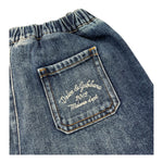 Dolce & Gabbana Short In Denim Tinta Unita con Stampa per Bambina L13Q60J BLU DOLCE & GABBANA 