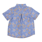 Jeckerson Camicia Mezza Manica Tinta Unita con Stampa per Neonato JN3424 AZZURRO JECKERSON 