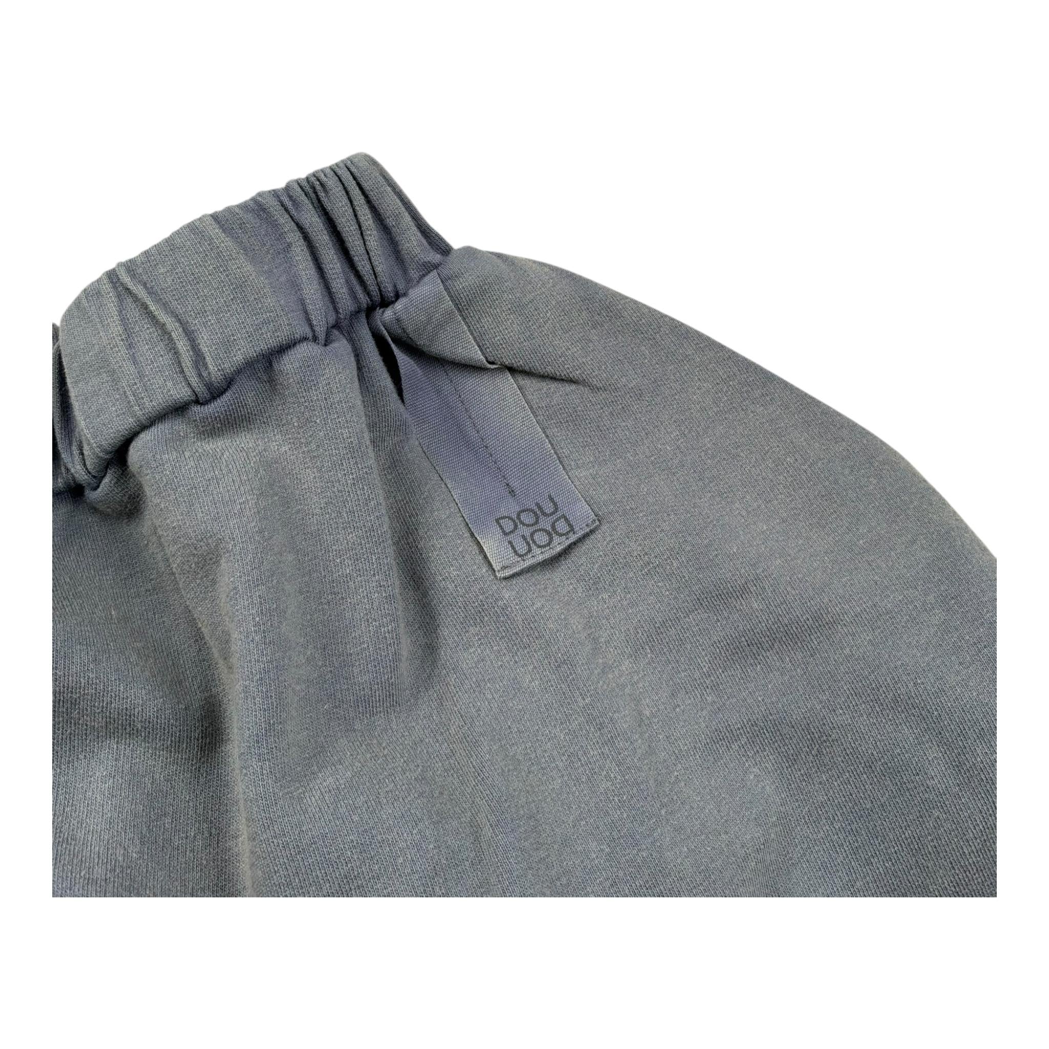 Dou Dou Pantalone Tuta Tinta Unita con Elastico In Vita per Bambina DW6R00 GRIGIO DOU DOU 