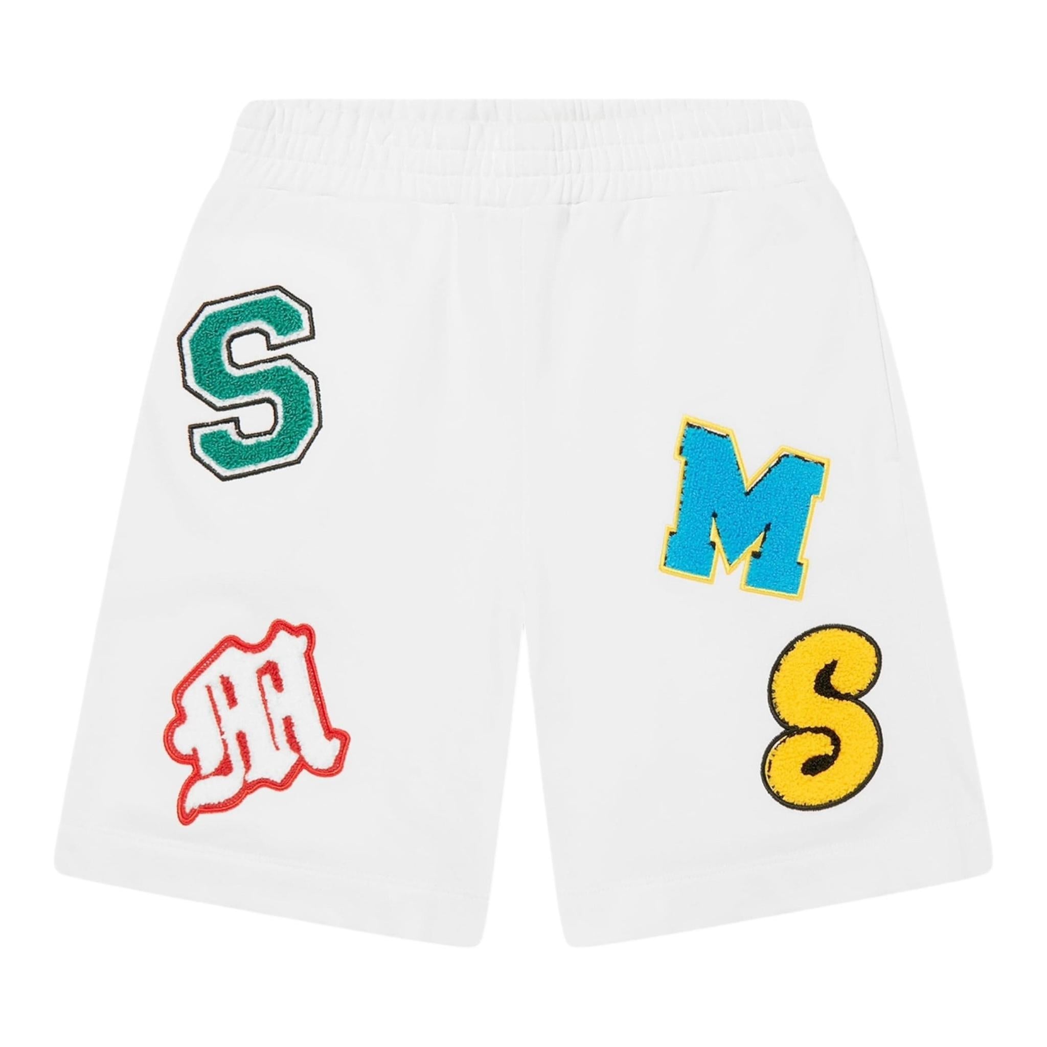 Stella Mccartney Bermuda In Tuta Tinta Unita con Stampa per Bambino TW6R09X BIANCO STELLA McCARTNEY 