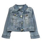 M+E' Giubbino In Denim Tinta Unita per Neonata UE1690N AZZURRO M+E' 