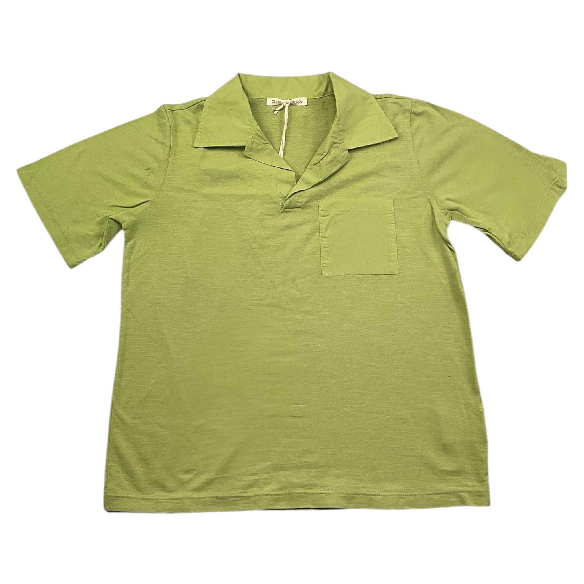 Zhoe & Tobiah Polo Mezza Manica Tinta Unita per Bambino BSE18M VERDE ZHOE & TOBIAH 