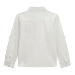 Guess Camicia Tinta Unita con Logo per Neonato N4BH08W9CL0 BIANCO GUESS 