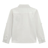 Guess Camicia Tinta Unita con Logo per Neonato N4BH08W9CL0 BIANCO GUESS 