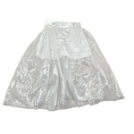 Illiana Short Tinta Unita con Tulle per Bambina 555 BIANCO ILLIANA 