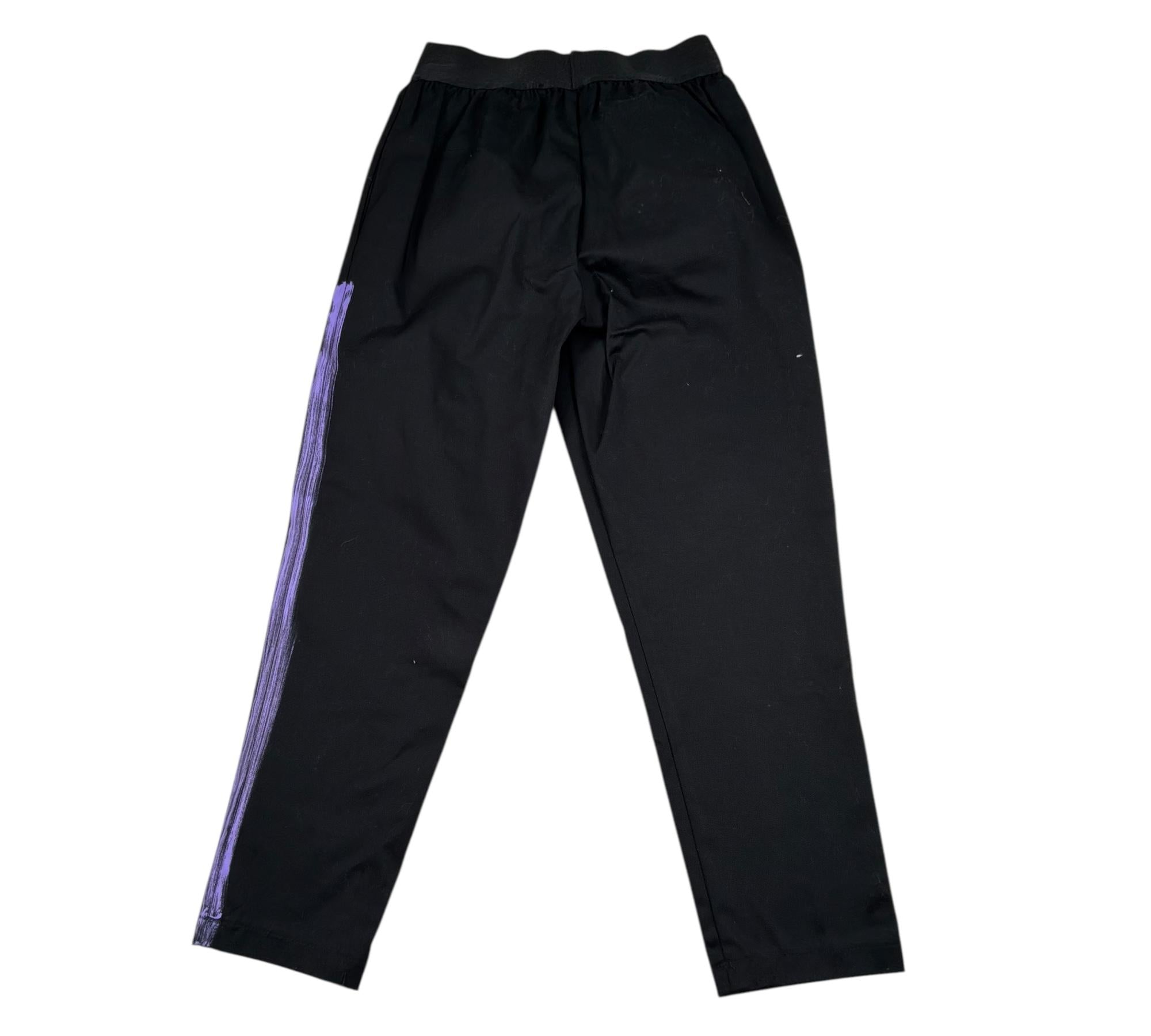 John Richmond Pantalone Tinta Unita con Elastico In Vita Logato per Bambina RGP26142PA NERO JOHN RICHMOND 