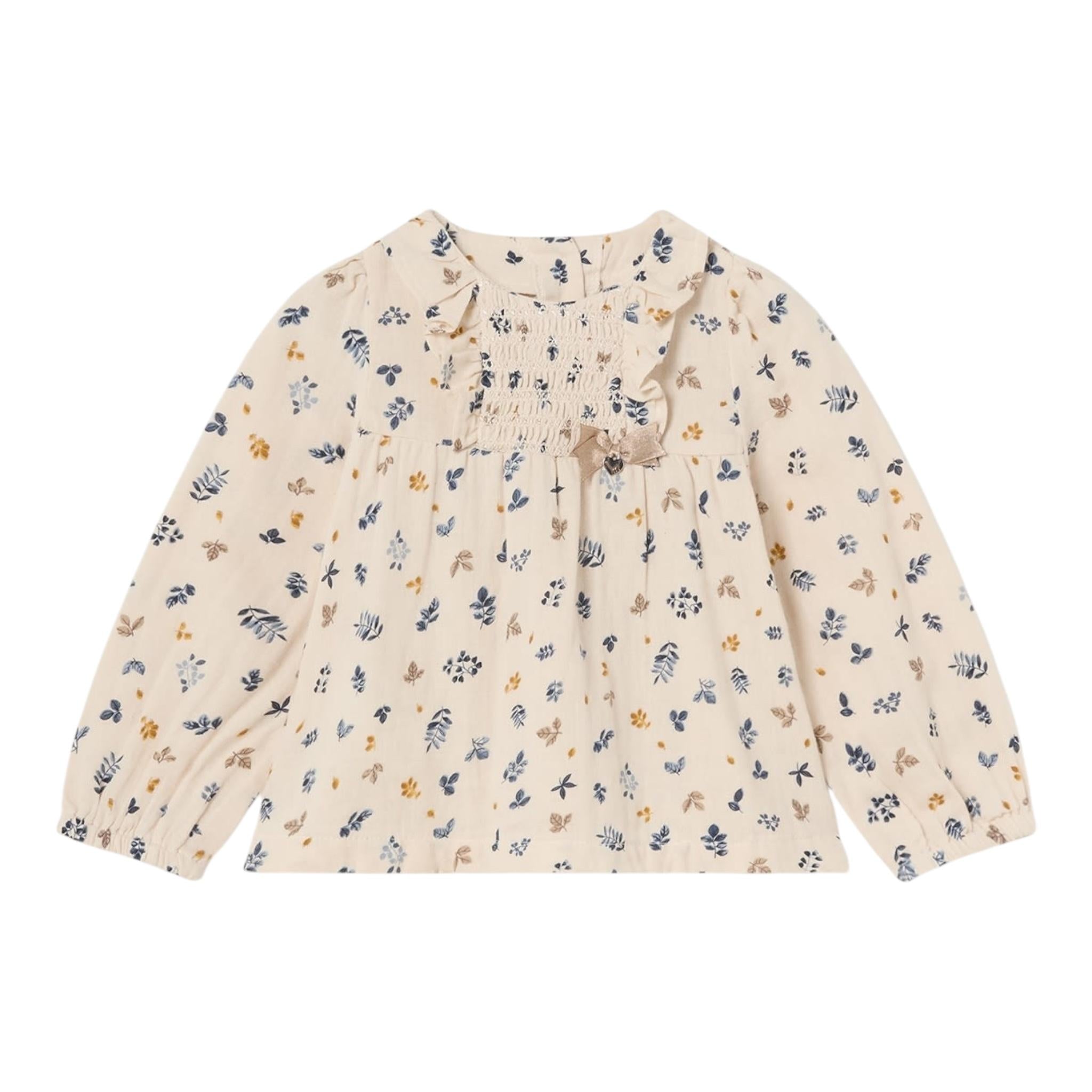 MAYORAL camicia manica lunga fantasia floreale Panna per Bambina 2195JX PANNA MAYORAL 