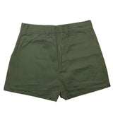 Monelli Kids Short Tinta Unita Con Elastico In Vita E Zip Verde Per Bambina