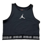 Jordan Top Tinta Unita con Logo per Bambina 45A855 NERO JORDAN 