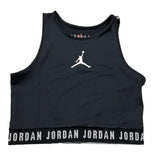 Jordan Top Tinta Unita con Logo per Bambina 45A855 NERO JORDAN 