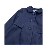 MAYORAL cappotto tinta unita cn finte tasche Blu per Bambina 4484 BLU MAYORAL 
