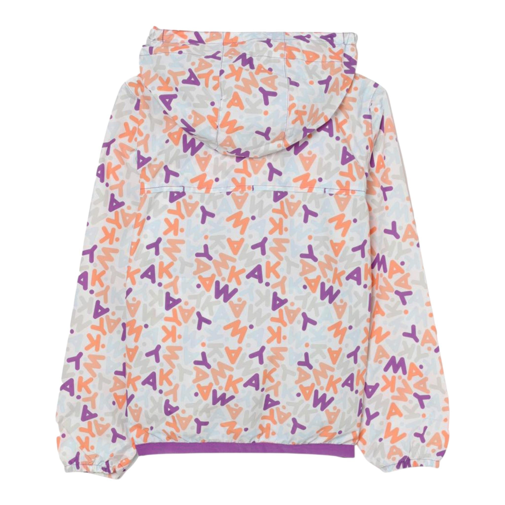 K-Way Giubbino Stampa Fantasia con Loghi per Bambina K2148SWA BIANCO K-WAY 