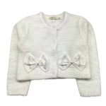 EMC cardigan tinta unita con fiocchi Panna per Bambina CE2044 PANNA EMC 