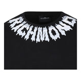 JOHN RICHMOND shirt girocollo tinta unita con stampa Nero per Neonato RBA24074TSN NERO JOHN RICHMOND 